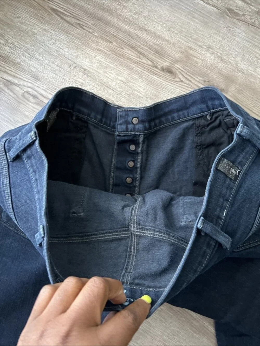 7 For All Mankind Rigby Jeans Mens 40x34 Dark Wash Button Fly Straight Premium